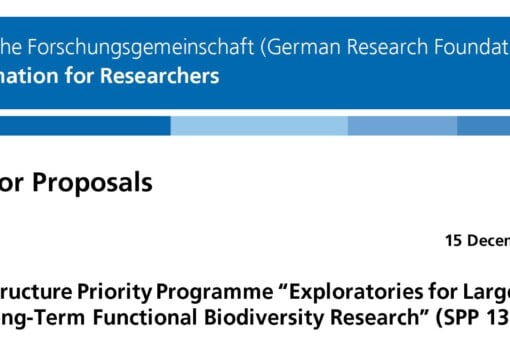 DFG Call for the next phase of the Biodiversity Exploratories published