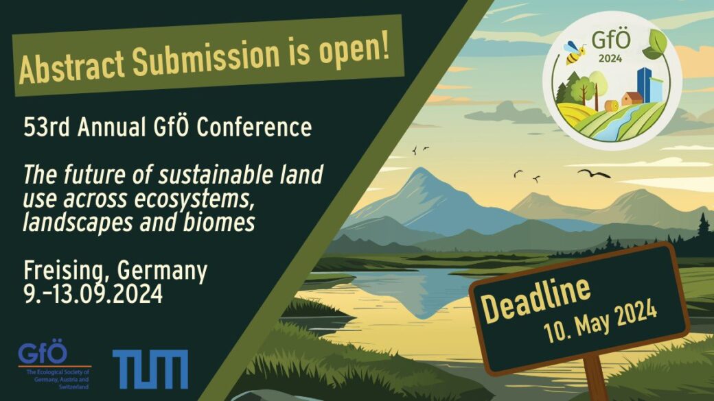 Call for abstracts! Biodiversity Exploratories Session at GfÖ conference 2024